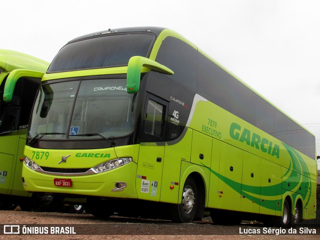 Viação Garcia 7879 na cidade de Curitiba, Paraná, Brasil, por Lucas Sérgio da Silva. ID da foto: 6638112.