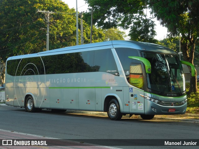 Viação Garcia 8104 na cidade de São Paulo, São Paulo, Brasil, por Manoel Junior. Número da foto: #6635752.
