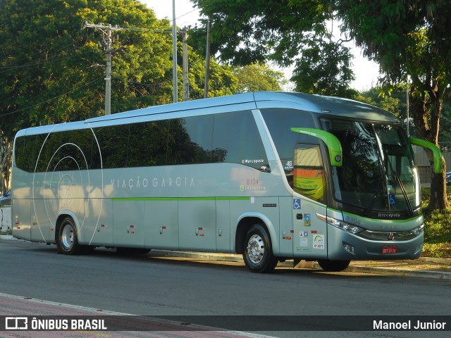 Viação Garcia 8104 na cidade de São Paulo, São Paulo, Brasil, por Manoel Junior. ID da foto: 6635752.