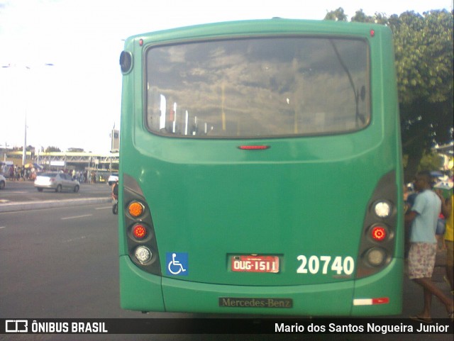 OT Trans - Ótima Salvador Transportes 20740 na cidade de Salvador, Bahia, Brasil, por Mario dos Santos Nogueira Junior. ID da foto: 6635911.