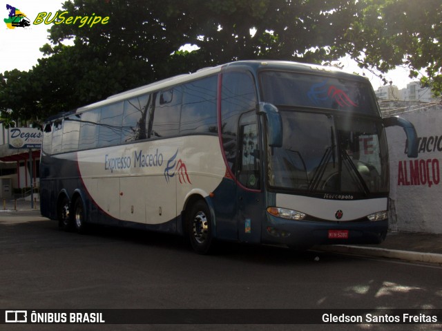 Expresso Macedo Viagens e Turismo 5280 na cidade de Aracaju, Sergipe, Brasil, por Gledson Santos Freitas. Número da foto: #6636555.