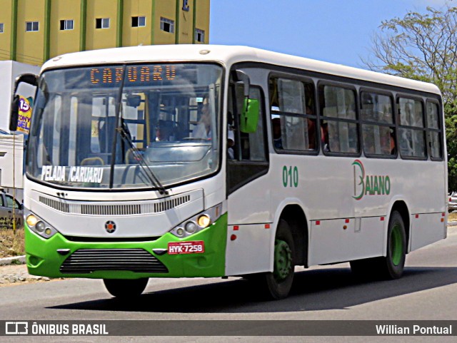 Baiano Transportes 010 na cidade de Caruaru, Pernambuco, Brasil, por Willian Pontual. ID da foto: 6635614.