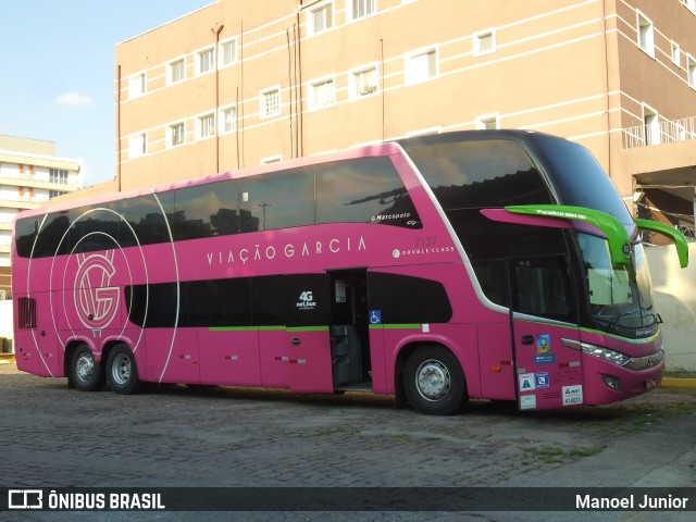 Viação Garcia 7137 na cidade de São Paulo, São Paulo, Brasil, por Manoel Junior. ID da foto: 6635748.