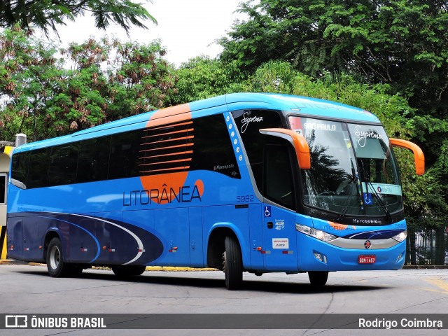 Litorânea Transportes Coletivos 5982 na cidade de São Paulo, São Paulo, Brasil, por Rodrigo Coimbra. ID da foto: 6637826.