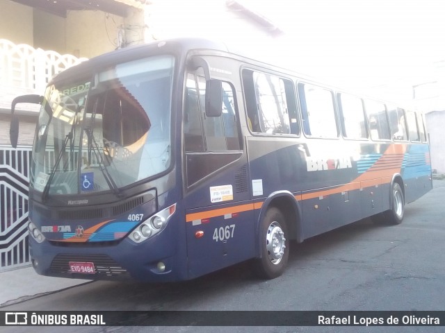 Breda Transportes e Serviços 4067 na cidade de São Paulo, São Paulo, Brasil, por Rafael Lopes de Oliveira. Número da foto: #6694392.