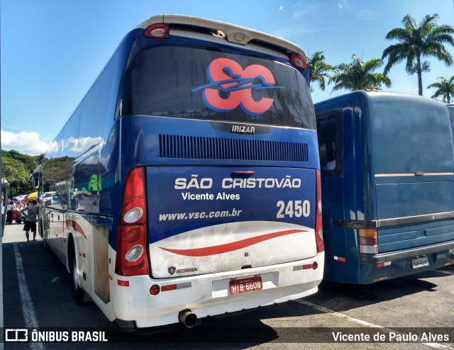 Viação São Cristóvão 2450 na cidade de Aparecida, São Paulo, Brasil, por Vicente de Paulo Alves. Número da foto: #6694598.