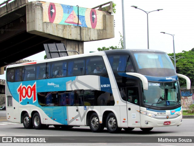 Auto Viação 1001 RJ 108.311 na cidade de Rio de Janeiro, Rio de Janeiro, Brasil, por Matheus Souza. ID da foto: 6695802.