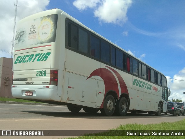 Eucatur - Empresa União Cascavel de Transportes e Turismo 3266 na cidade de Ji-Paraná, Rondônia, Brasil, por Gian Lucas  Santana Zardo. Número da foto: #6695771.