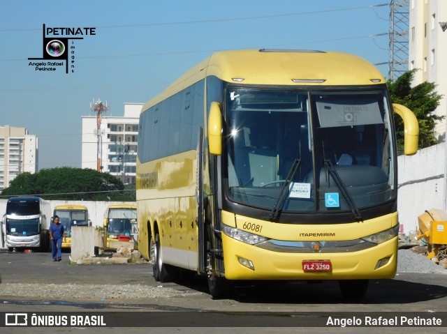 Viação Itapemirim 60081 na cidade de São Paulo, São Paulo, Brasil, por Angelo Rafael Petinate. ID da foto: 6696997.