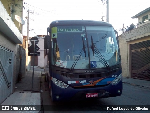 Breda Transportes e Serviços 4067 na cidade de São Paulo, São Paulo, Brasil, por Rafael Lopes de Oliveira. ID da foto: 6694368.