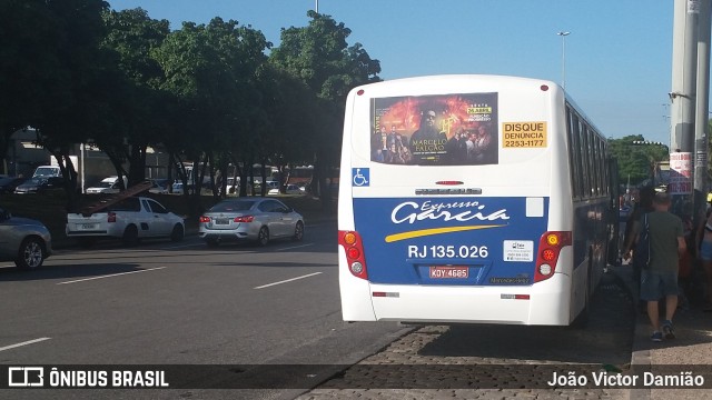 Expresso Garcia RJ 135.026 na cidade de Rio de Janeiro, Rio de Janeiro, Brasil, por João Victor Damião. Número da foto: #6696356.