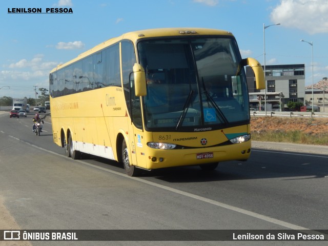 Viação Itapemirim 8631 na cidade de Caruaru, Pernambuco, Brasil, por Lenilson da Silva Pessoa. ID da foto: 6719635.