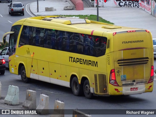 Viação Itapemirim 60051 na cidade de Rio de Janeiro, Rio de Janeiro, Brasil, por Richard Wagner. Número da foto: #6719124.