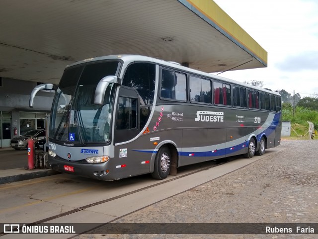 Sudeste Transporte e Turismo 2700 na cidade de Conselheiro Lafaiete, Minas Gerais, Brasil, por Rubens  Faria. ID da foto: 6718331.