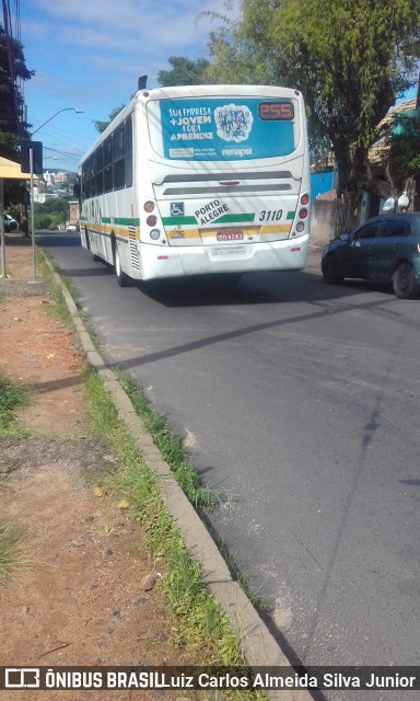 Sudeste Transportes Coletivos 3110 na cidade de Porto Alegre, Rio Grande do Sul, Brasil, por Luiz Carlos Almeida Silva Junior. Número da foto: #6721136.