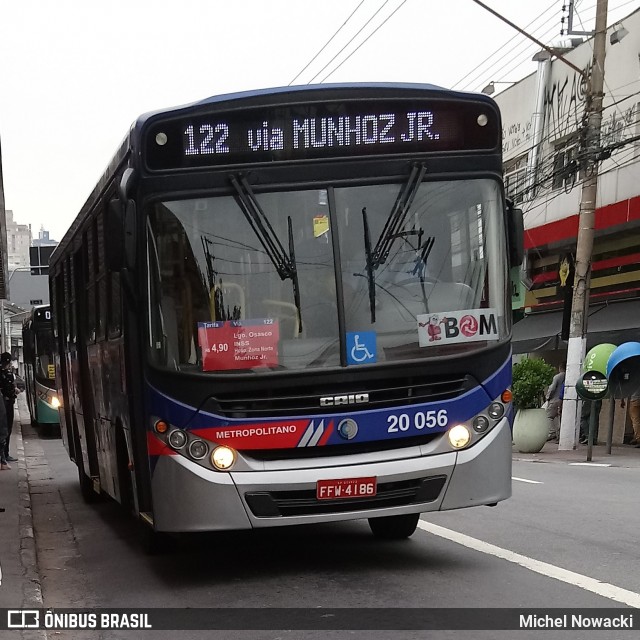 Auto Viação Urubupungá 20.056 na cidade de Osasco, São Paulo, Brasil, por Michel Nowacki. ID da foto: 6721421.