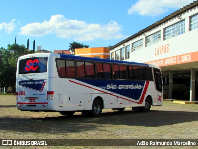 Viação São Cristóvão 2620 na cidade de Lavras, Minas Gerais, Brasil, por Adão Raimundo Marcelino. ID da foto: 6724672.