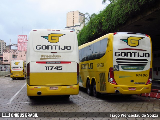 Empresa Gontijo de Transportes 11745 na cidade de Belo Horizonte, Minas Gerais, Brasil, por Tiago Wenceslau de Souza. ID da foto: 6723990.