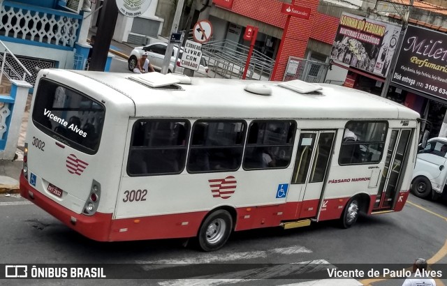 Empresa de Ônibus Pássaro Marron 3002 na cidade de Aparecida, São Paulo, Brasil, por Vicente de Paulo Alves. Número da foto: #6722886.