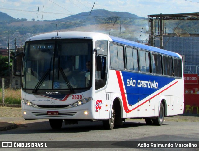 Viação São Cristóvão 2620 na cidade de Lavras, Minas Gerais, Brasil, por Adão Raimundo Marcelino. ID da foto: 6724664.