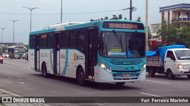 Viação Santa Cecília 36706 na cidade de Fortaleza, Ceará, Brasil, por Yuri Ferreira Marinho. Número da foto: #6726969.