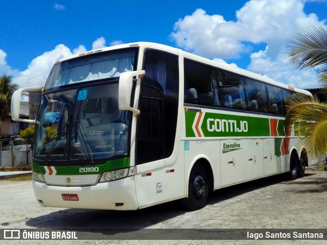 Empresa Gontijo de Transportes 20190 na cidade de Eunápolis, Bahia, Brasil, por Iago Santos Santana. ID da foto: 6726604.