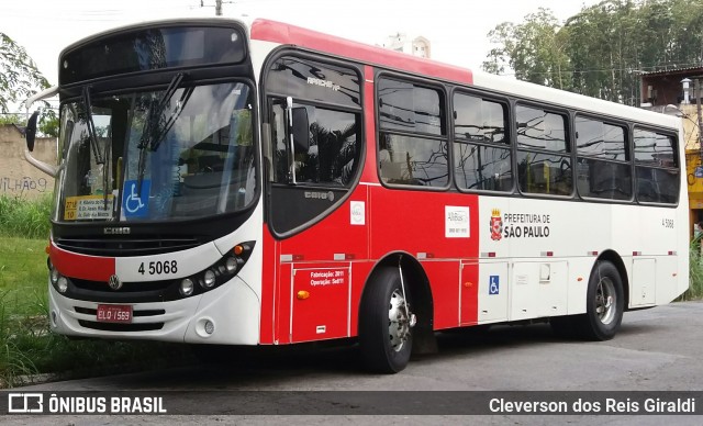 Allibus Transportes 4 5068 na cidade de São Paulo, São Paulo, Brasil, por Cleverson dos Reis Giraldi. ID da foto: 6726176.