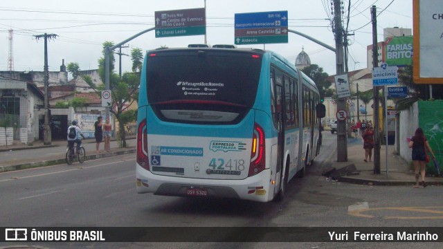 Auto Viação Dragão do Mar 42418 na cidade de Fortaleza, Ceará, Brasil, por Yuri Ferreira Marinho. Número da foto: #6726868.