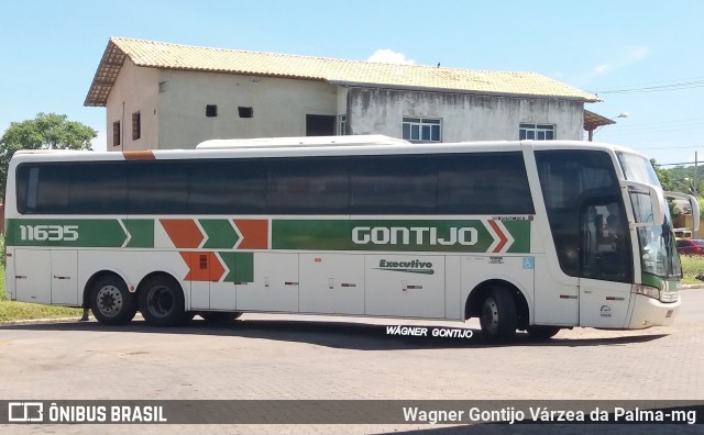 Empresa Gontijo de Transportes 11635 na cidade de Várzea da Palma, Minas Gerais, Brasil, por Wagner Gontijo Várzea da Palma-mg. Número da foto: #6728833.