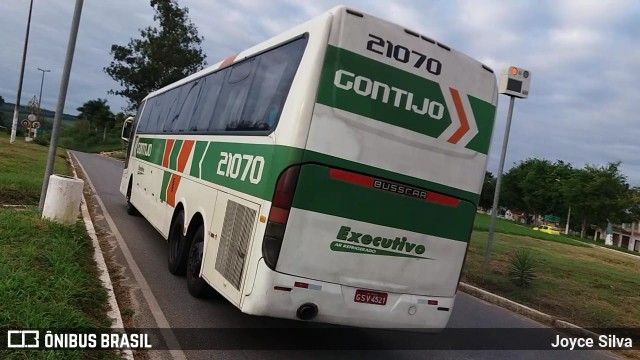 Empresa Gontijo de Transportes 21070 na cidade de Teixeira de Freitas, Bahia, Brasil, por Joyce Silva. ID da foto: 6728819.