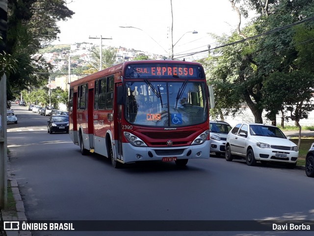Viação Belém Novo 2390 na cidade de Porto Alegre, Rio Grande do Sul, Brasil, por Davi Borba. Número da foto: #6727953.