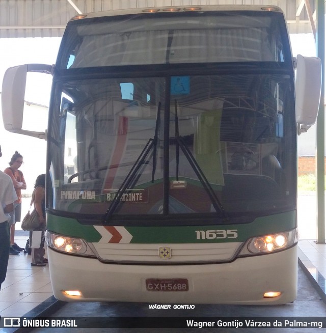 Empresa Gontijo de Transportes 11635 na cidade de Várzea da Palma, Minas Gerais, Brasil, por Wagner Gontijo Várzea da Palma-mg. ID da foto: 6729793.