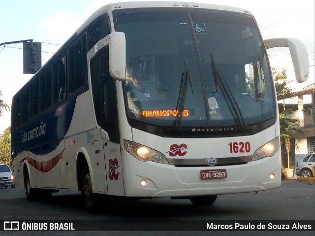 Viação São Cristóvão 1620 na cidade de Divinópolis, Minas Gerais, Brasil, por Marcos Paulo de Souza Alves. ID da foto: 6727987.