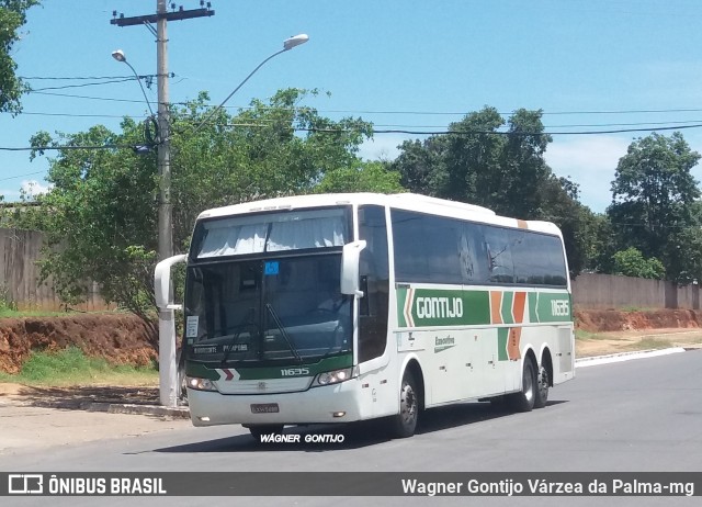 Empresa Gontijo de Transportes 11635 na cidade de Várzea da Palma, Minas Gerais, Brasil, por Wagner Gontijo Várzea da Palma-mg. ID da foto: 6728839.