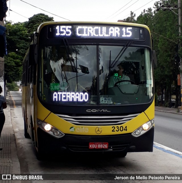 Viação Elite 2304 na cidade de Volta Redonda, Rio de Janeiro, Brasil, por Jerson de Mello Peixoto Pereira. Número da foto: #6729486.