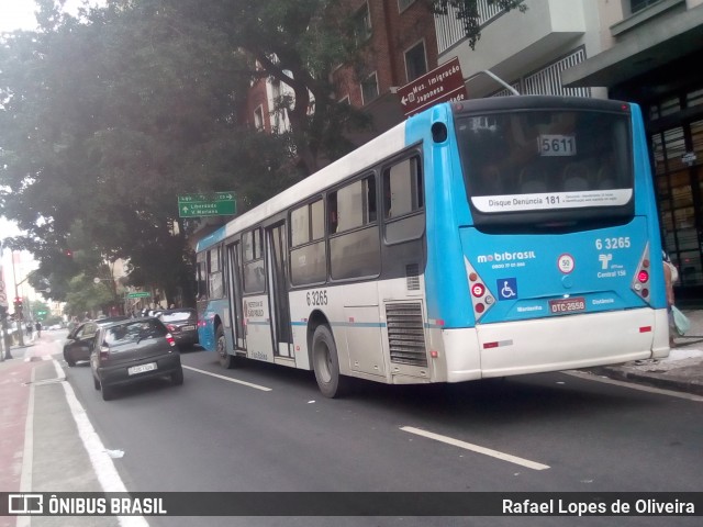 Viação Paratodos > São Jorge > Metropolitana São Paulo > Mobibrasil 6 3265 na cidade de São Paulo, São Paulo, Brasil, por Rafael Lopes de Oliveira. ID da foto: 6727273.