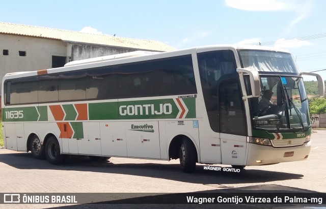 Empresa Gontijo de Transportes 11635 na cidade de Várzea da Palma, Minas Gerais, Brasil, por Wagner Gontijo Várzea da Palma-mg. Número da foto: #6728831.