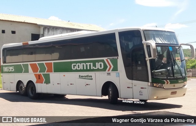 Empresa Gontijo de Transportes 11635 na cidade de Várzea da Palma, Minas Gerais, Brasil, por Wagner Gontijo Várzea da Palma-mg. ID da foto: 6728831.