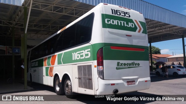 Empresa Gontijo de Transportes 11635 na cidade de Várzea da Palma, Minas Gerais, Brasil, por Wagner Gontijo Várzea da Palma-mg. Número da foto: #6728823.