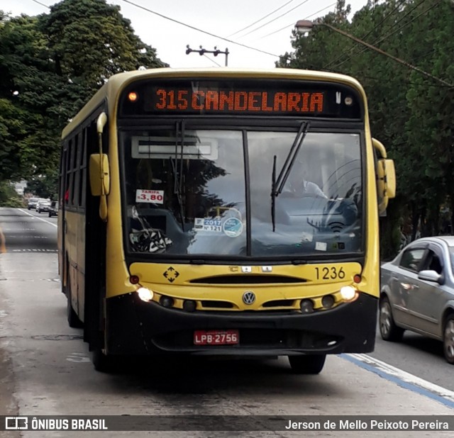 Viação Sul Fluminense 1236 na cidade de Volta Redonda, Rio de Janeiro, Brasil, por Jerson de Mello Peixoto Pereira. ID da foto: 6729518.