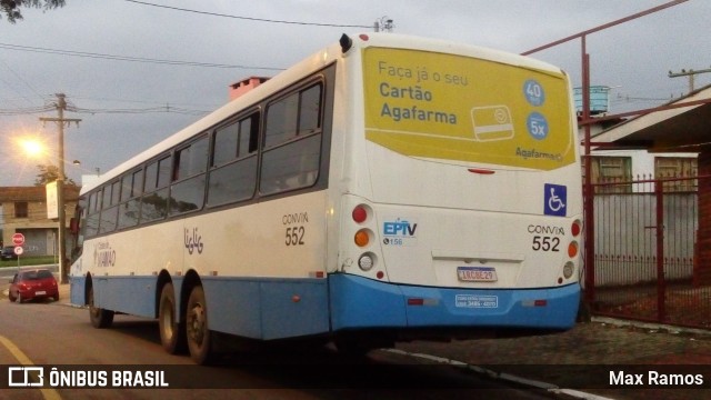 Empresa de Transporte Coletivo Viamão 552 na cidade de Viamão, Rio Grande do Sul, Brasil, por Max Ramos. ID da foto: 6730238.