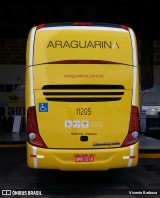 Viação Araguarina 11205 na cidade de Goiânia, Goiás, Brasil, por Vicente Barbosa. Número da foto: #:id.