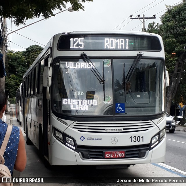 Viação Sul Fluminense 1301 na cidade de Volta Redonda, Rio de Janeiro, Brasil, por Jerson de Mello Peixoto Pereira. Número da foto: #6730466.