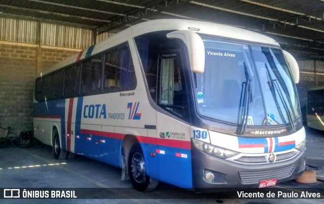 Viação Cota - Cota Transportes 130 na cidade de Matozinhos, Minas Gerais, Brasil, por Vicente de Paulo Alves. ID da foto: 6730358.