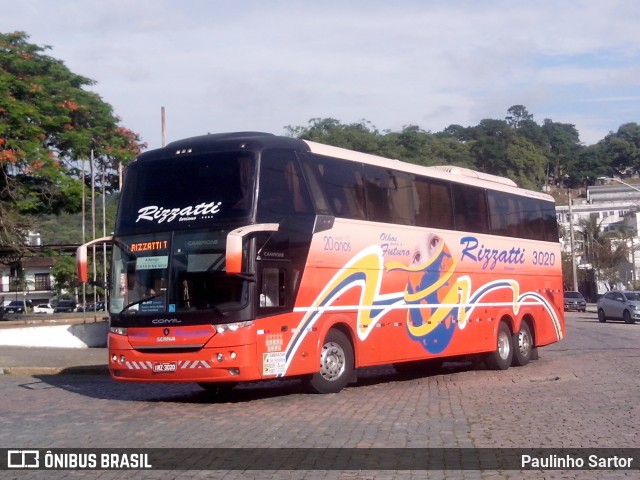 Rizzatti Turismo 3020 na cidade de Joinville, Santa Catarina, Brasil, por Paulinho Sartor. ID da foto: 6732149.