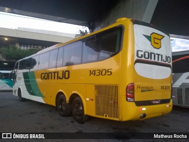Empresa Gontijo de Transportes 14305 na cidade de Belo Horizonte, Minas Gerais, Brasil, por Matheus Rocha. Número da foto: #6730403.