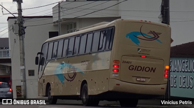 Gidion Transporte e Turismo 20401 na cidade de Joinville, Santa Catarina, Brasil, por Vinicius Petris. ID da foto: 6730842.