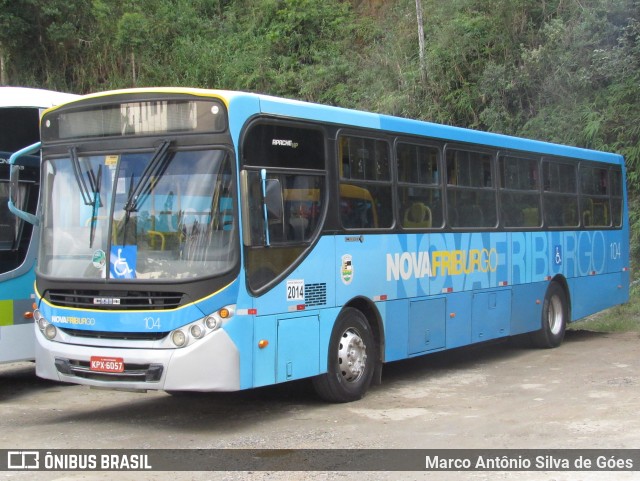 FAOL - Friburgo Auto Ônibus 104 na cidade de Nova Friburgo, Rio de Janeiro, Brasil, por Marco Antônio Silva de Góes. ID da foto: 6731274.