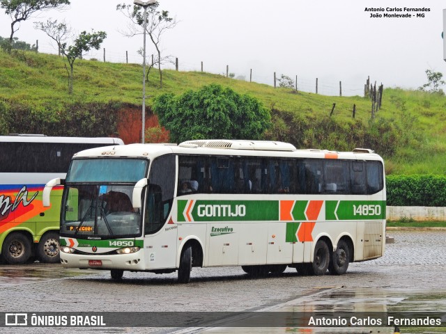 Empresa Gontijo de Transportes 14850 na cidade de João Monlevade, Minas Gerais, Brasil, por Antonio Carlos Fernandes. Número da foto: #6733246.
