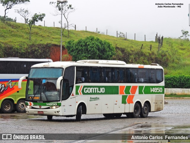 Empresa Gontijo de Transportes 14850 na cidade de João Monlevade, Minas Gerais, Brasil, por Antonio Carlos Fernandes. ID da foto: 6733246.